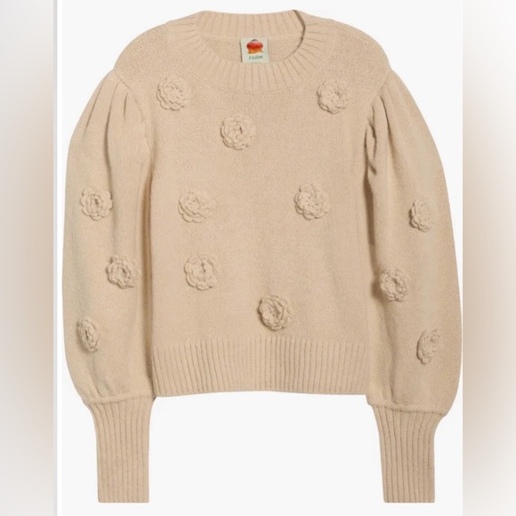 FARM RIO Brazilian Tropical Floral Sand Sweater - Picture 4 of 8